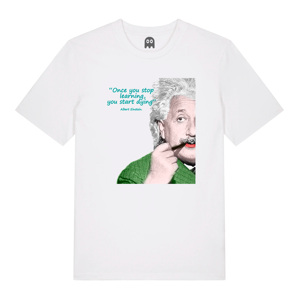 Camiseta Blanca Algodón Orgánico Einstein