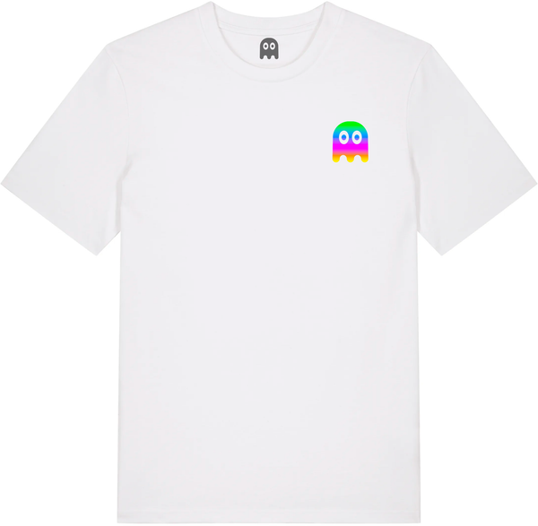 Camiseta Blanca Fantasma minicolor - Algodón Orgánico